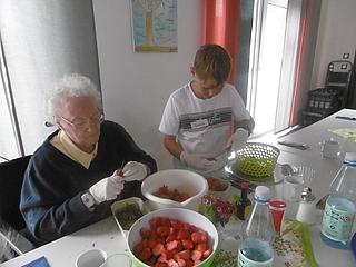 Erdbeerboden im Vinzenzhaus